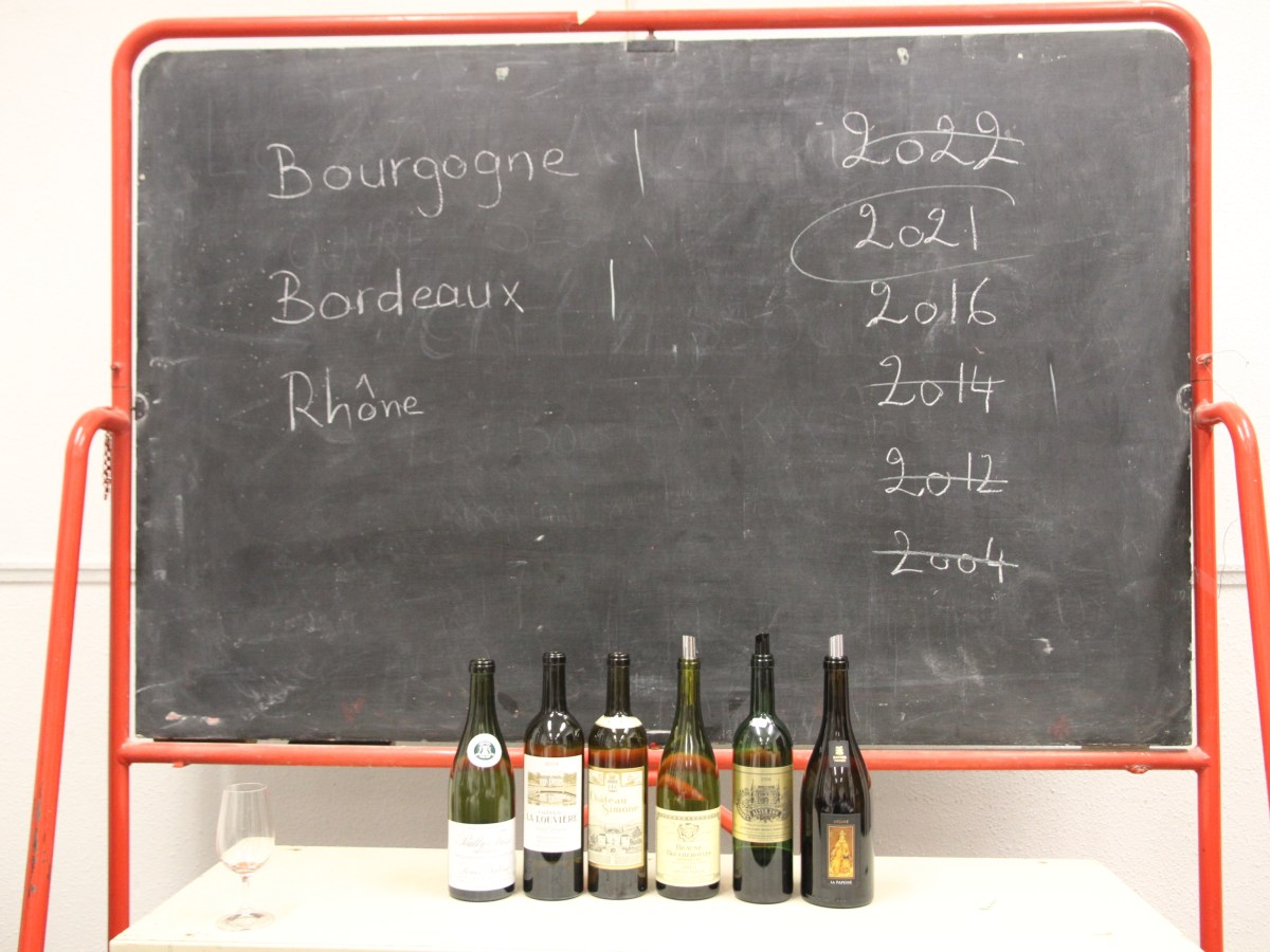 Décembre 25 : dégustation de fin d&rsquo;année