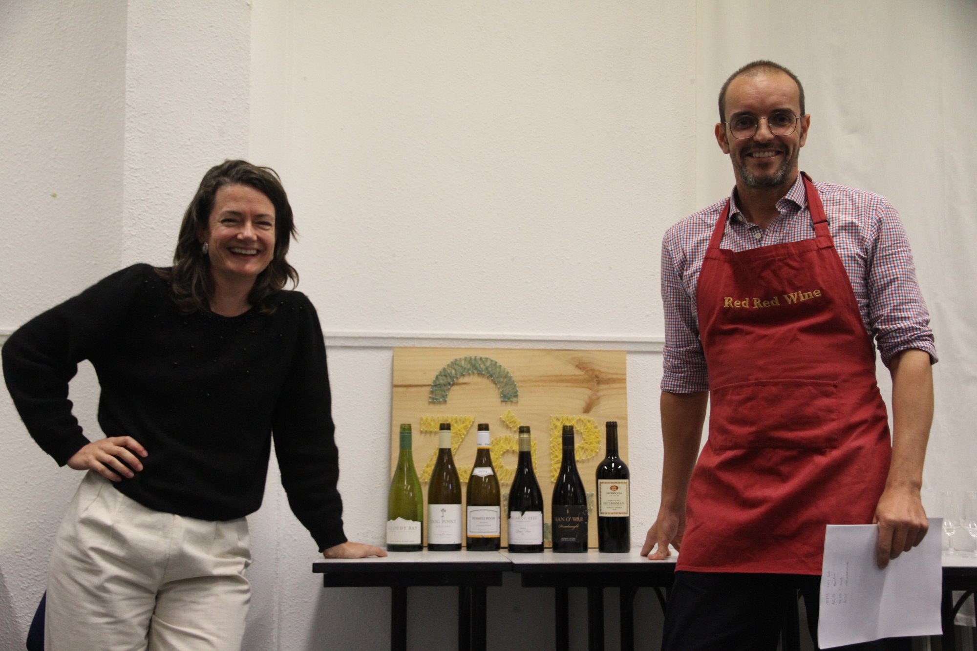 Sophie Nguyen et Jeremy Debreu, co-animateurs de la dégustation Nouvelle-Zélande du club Red Red Wine