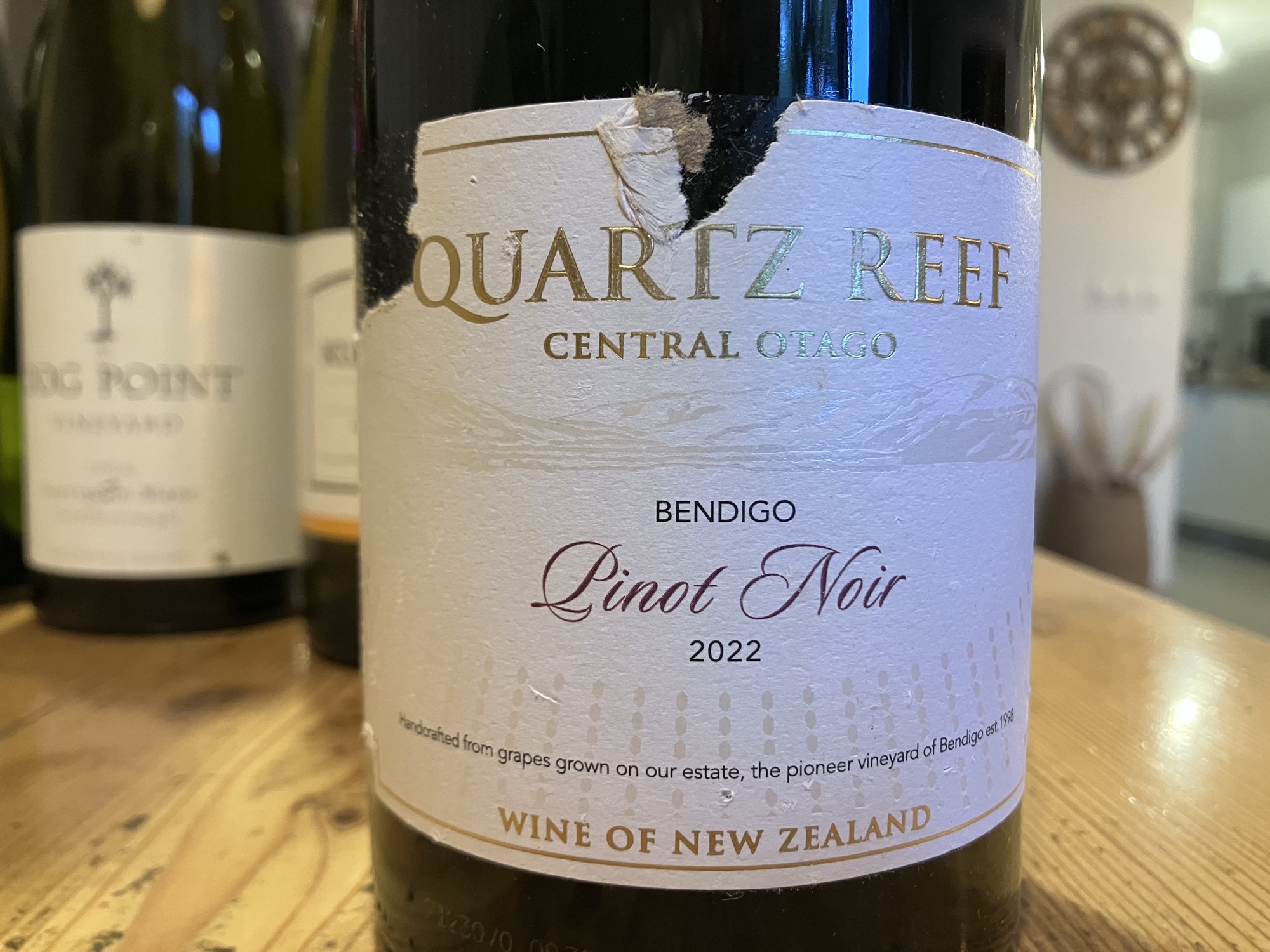 Étiquette du Quartz Reef Bendigo Pinot Noir 2022, Central Otago